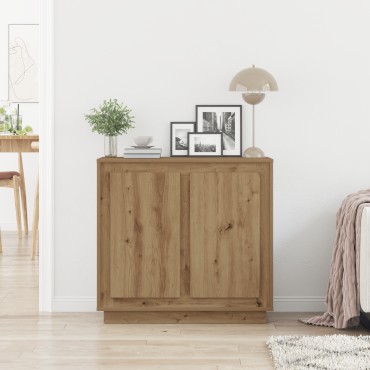 vidaXL Σιφωνάς Artisan Oak 80x34x75cm Κατασκευασμένο ξύλο 1 τεμ.