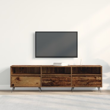 vidaXL Ντουλάπα TV Παλιού Ξύλου 150x30x44,5cm Από Μηχανικά ξύλα