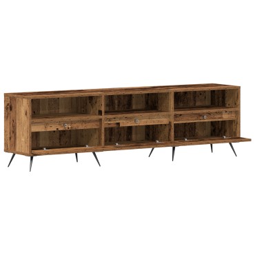 vidaXL Ντουλάπα TV Παλιού Ξύλου 150x30x44,5cm Από Μηχανικά ξύλα