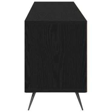 vidaXL Βαθιά Ντουλάπα Τηλεόρασης Μαύρη 150x30x44,5cm Επεξεργασμένο Ξύλο
