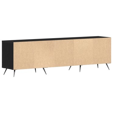 vidaXL Βαθιά Ντουλάπα Τηλεόρασης Μαύρη 150x30x44,5cm Επεξεργασμένο Ξύλο