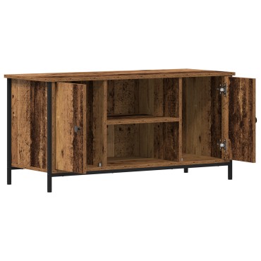 vidaXL Ντουλάπι τηλεόρασης από παλιό ξύλο 100x40x50cm Επεξεργασμένο ξύλο και Ατσάλι
