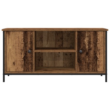vidaXL Ντουλάπι τηλεόρασης από παλιό ξύλο 100x40x50cm Επεξεργασμένο ξύλο και Ατσάλι