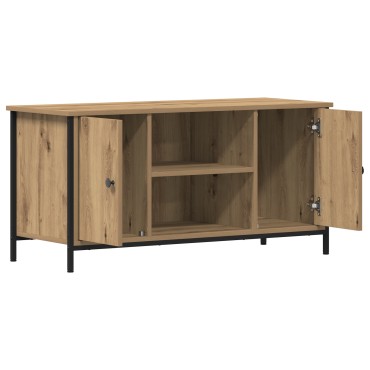 vidaXL Επιπλο τηλεόρασης Artisan Oak 100x40x50cm Επεξεργασμένο ξύλο και χάλυβας