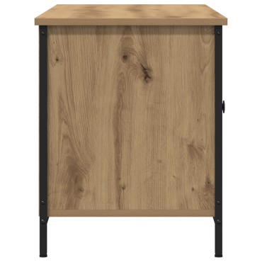 vidaXL Επιπλο τηλεόρασης Artisan Oak 100x40x50cm Επεξεργασμένο ξύλο και χάλυβας