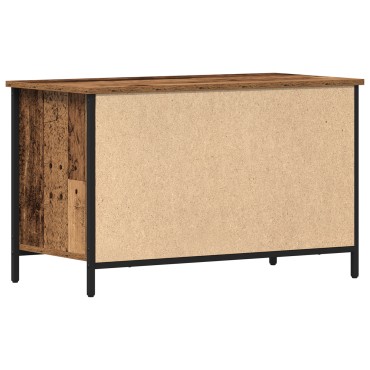 vidaXL Ντουλάπα Τηλεόρασης Παλιού Ξύλου 80x40x50cm Συνθετικό Ξύλο και Χάλυβα