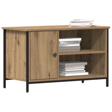 vidaXL Ντουλάπι τηλεόρασης Artisan Oak 80x40x50cm Επεξεργασμένο ξύλο και Ατσάλι
