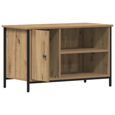 vidaXL Ντουλάπι τηλεόρασης Artisan Oak 80x40x50cm Επεξεργασμένο ξύλο και Ατσάλι