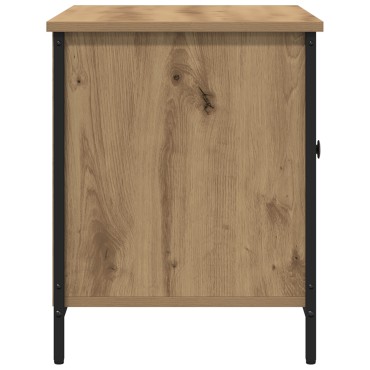 vidaXL Ντουλάπι τηλεόρασης Artisan Oak 80x40x50cm Επεξεργασμένο ξύλο και Ατσάλι
