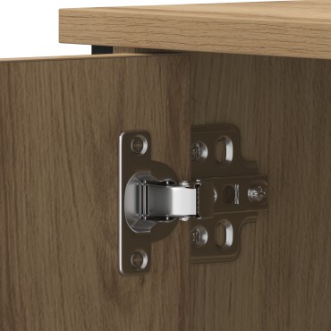 vidaXL Ντουλάπι τηλεόρασης Artisan Oak 80x40x50cm Επεξεργασμένο ξύλο και Ατσάλι