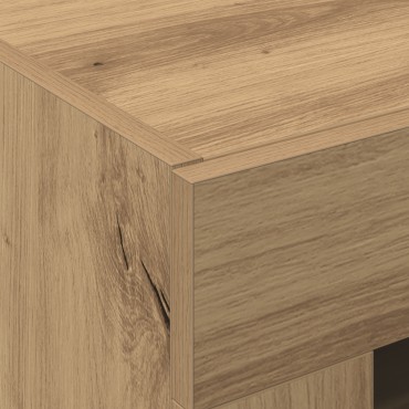 Ντουλάπα Τοίχου vidaXL με Γυάλινα Πόρτες Artisan Oak 69,5x34x90cm 1 τεμ.