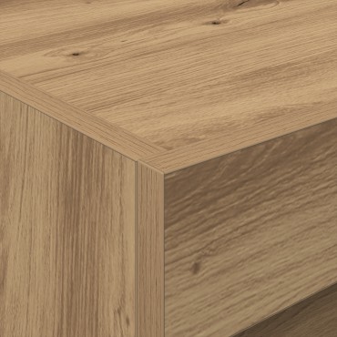 VidaXL Κομοδίνο με LED Φωτισμό Artisan Oak 50x40x45cm 1 τεμ.