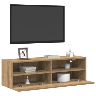 vidaXL Κάγκελο Τηλεόρασης Μπαρτολίνης Δρυός 100x30x30cm Επεξεργασμένο Ξύλο