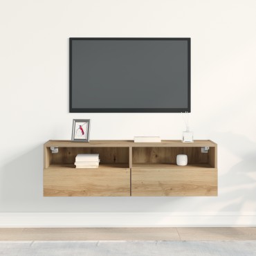 vidaXL Κάγκελο Τηλεόρασης Μπαρτολίνης Δρυός 100x30x30cm Επεξεργασμένο Ξύλο