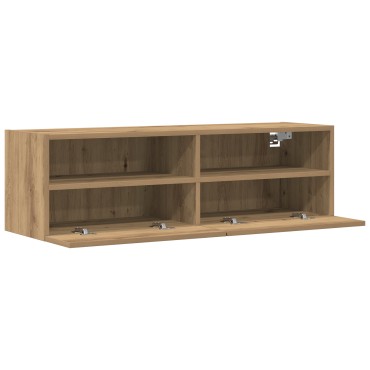 vidaXL Ντουλάπια τοίχου TV 2 τεμ. Καρυδιά 100x30x30cm Επεξεργασμένο ξύλο