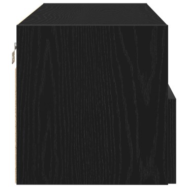 vidaXL Ντουλάπια Τηλεόρασης 2 τεμ. Μαύρο Δρυς 100x30x30cm Επεξεργασμένο Ξύλο