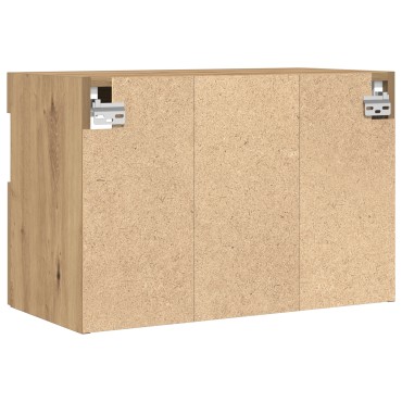 vidaXL Ντουλάπα Τοίχου για TV με LED Φώτα Artisan Oak 60x30x40cm