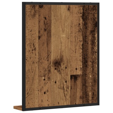 Καθρέφτης Μπάνιου vidaXL Ξύλο Παλαιού Στυλ 50x12x60cm Κατασκευασμένο από Μηχανικά Ξύλα