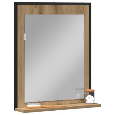 Καθρέφτης μπάνιου vidaXL Artisan Oak 50x12x60cm Επεξεργασμένο ξύλο