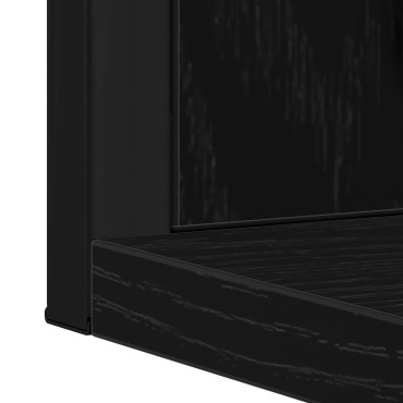 Καθρέφτης μπάνιου vidaXL Μαύρο Δρυς 50x12x60cm Επεξεργασμένο ξύλο