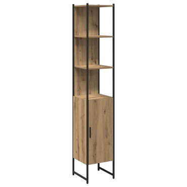 Ντουλάπα μπάνιου vidaXL Artisan Oak 33x33x185,5cm Επεξεργασμένο ξύλο 1 τεμ.