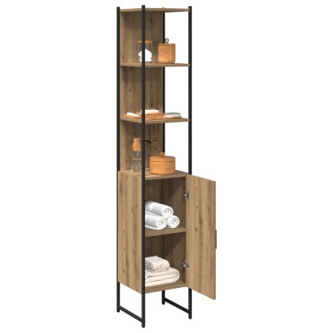 Ντουλάπα μπάνιου vidaXL Artisan Oak 33x33x185,5cm Επεξεργασμένο ξύλο 1 τεμ.
