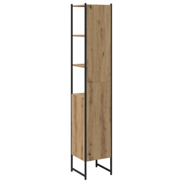 Ντουλάπα μπάνιου vidaXL Artisan Oak 33x33x185,5cm Επεξεργασμένο ξύλο 1 τεμ.