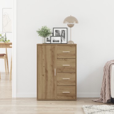 vidaXL Μπουφές Artisan Oak 60x31x84cm Επεξεργασμένο ξύλο 1 τεμ.