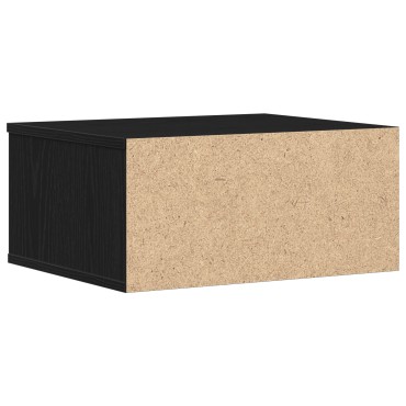 vidaXL Σταντ Εκτυπωτή Μαύρη Δρυς 49x40x22,5 εκ Επεξεργασμένο Ξύλο