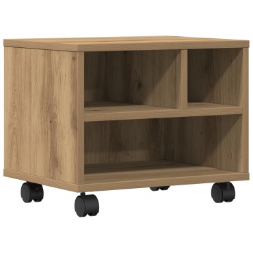 vidaXL Βάση Εκτυπωτών με Ρόδες Artisan Oak 41x32x33,5 εκ
