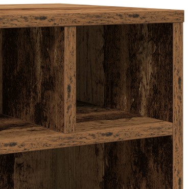 vidaXL Ράφι Εκτυπωτή με Ρόδες Παλιό Ξύλο 41x32x48 εκ