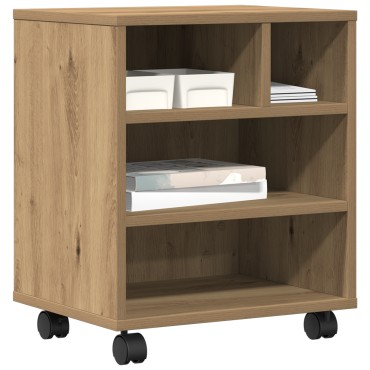 vidaXL Βάση Εκτυπωτή με Ρόδες Artisan Oak 41x32x48 εκ