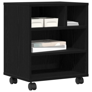 vidaXL Σταντ Εκτυπωτή με Ρόδες Artisan Oak 41x32x48 εκ.