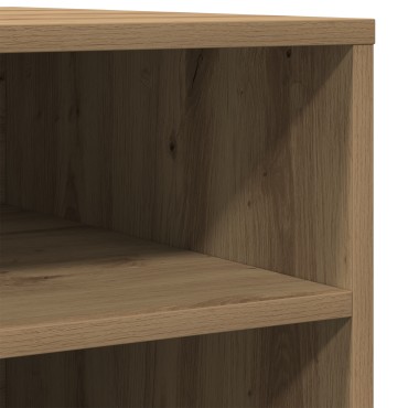 vidaXL Ράφι Εκτυπωτή με Ρόδες Artisan Oak 60x50x67 εκ