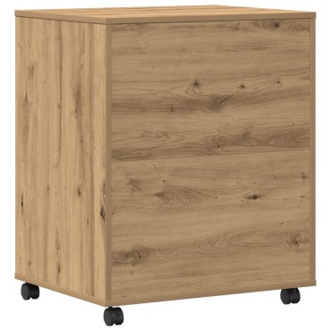 vidaXL Στάντ εκτυπωτή με ρόδες Artisan Oak 60x48x74 εκ.