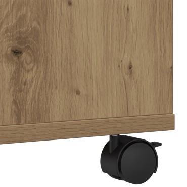 vidaXL Στάντ εκτυπωτή με ρόδες Artisan Oak 60x48x74 εκ.