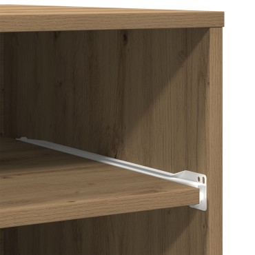 vidaXL Στάντ εκτυπωτή με ρόδες Artisan Oak 60x48x74 εκ.