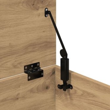 Κουτί αποθήκευσης vidaXL με καπάκι Artisan Oak 100x42x46cm από Κατασκευασμένο Ξύλο