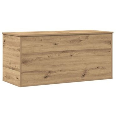 Κουτί αποθήκευσης vidaXL με καπάκι Artisan Oak 100x42x46cm από Κατασκευασμένο Ξύλο