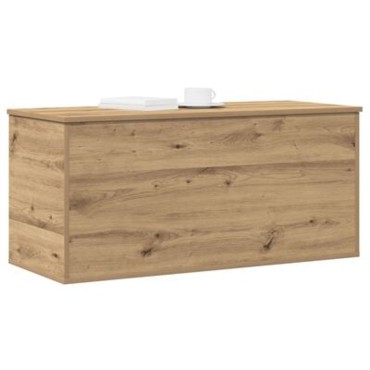 Κουτί αποθήκευσης vidaXL με καπάκι Artisan Oak 100x42x46cm από Κατασκευασμένο Ξύλο