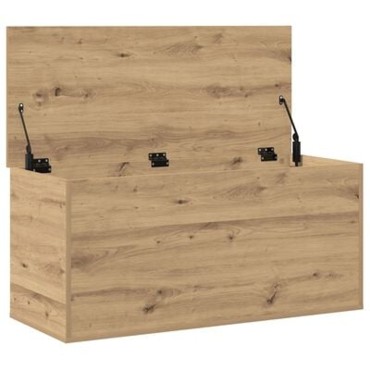 Κουτί αποθήκευσης vidaXL με καπάκι Artisan Oak 100x42x46cm από Κατασκευασμένο Ξύλο