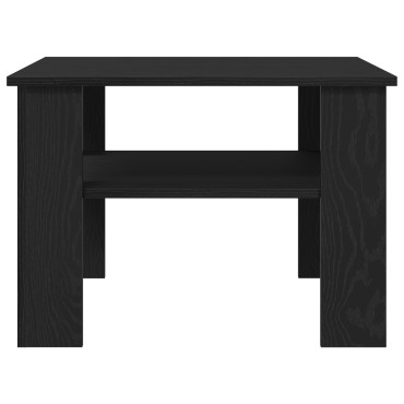 vidaXL Τραπεζάκι σαλονιού Μαύρο Δρύς 60x60x42cm Επεξεργασμένο ξύλο 1 τεμ.