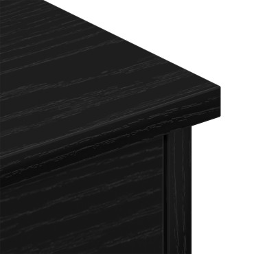 VidaXL Επιτοίχιο Ράφι Συρταριού Μαύρη Δρυς 60x26x18,5cm Επεξεργασμένο Ξύλο