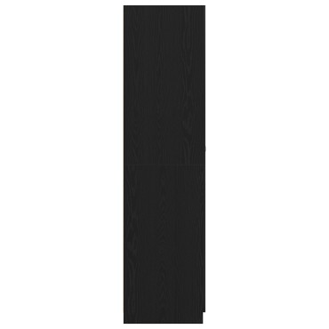 vidaXL Ντουλάπι Μαύρη Οξυά 90x52x200cm Επεξεργασμένο Ξύλο