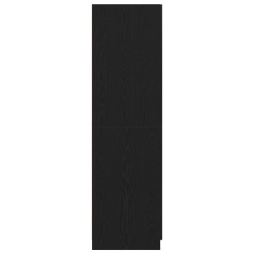 Ντουλάπα vidaXL Μαύρη Δρυς 80x52x180cm Επεξεργασμένο Ξύλο 1 τεμ.