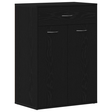 vidaXL Ντουλάπι Παπουτσιών Μαύρο Δρυς 60x35x84cm από Ξύλο