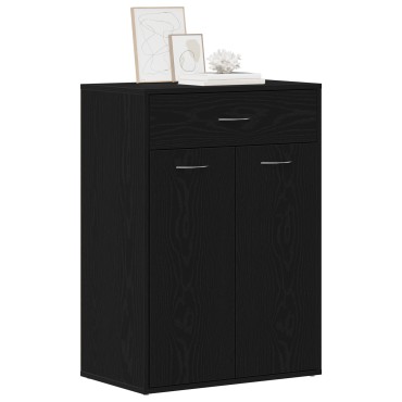 vidaXL Ντουλάπι Παπουτσιών Μαύρο Δρυς 60x35x84cm από Ξύλο