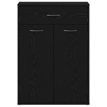 vidaXL Ντουλάπι Παπουτσιών Μαύρο Δρυς 60x35x84cm από Ξύλο