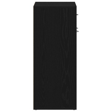 vidaXL Ντουλάπι Παπουτσιών Μαύρο Δρυς 60x35x84cm από Ξύλο