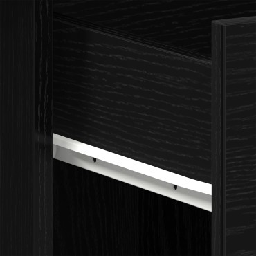 vidaXL Γραφείο Μαύρο Δρυς 100x50x76cm από Επεξεργασμένο Ξύλο 1 τεμ.